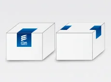 角へのL字貼り貼付イメージ