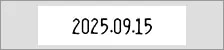 ホットプリンタ印字見本